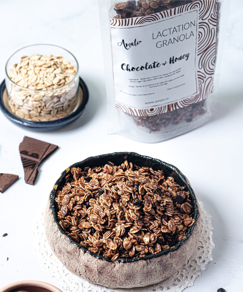 Chocolate & Honey Lactation Granola - AmatoChocolate & Honey Lactation Granola