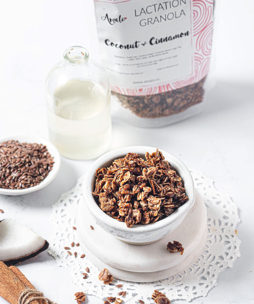 Coconut & Cinnamon Lactation Granola - AmatoCoconut & Cinnamon Lactation Granola